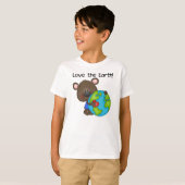 T-shirt Amour d'ours la terre (Devant entier)