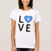 T-shirt Amour - Drapeau Somalie (Devant)