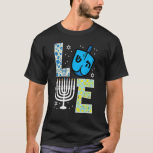 T-shirt Amour Dreidel Menorah Juif Hanoukka Chanukah Homme
