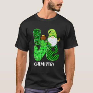 T-shirt Amour drôle Chimie Gnome Jour de la Saint Patrick 