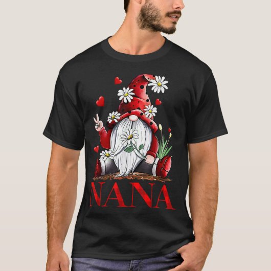 T-shirt Amour Drôle Être Appelé Nana Gnome Saint-Valentin (Devant)
