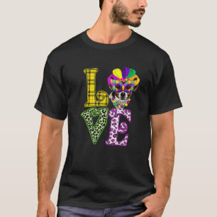 T-shirt Amour drôle Mardi Gras Jack Russell Terrier Papa C