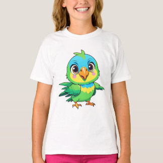 T-shirt Amour drôle Oiseaux verts