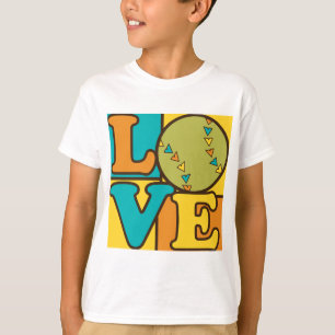 T-shirt Amour du base-ball