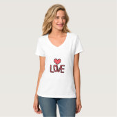 T-shirt Amour du coeur (Devant entier)