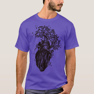 T-shirt Amour du coeur florissant par Tobe Fonseca