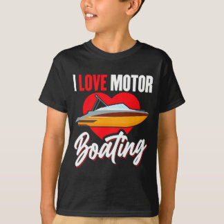 T-shirt Amour du propriétaire du bateau à moteur capitaine