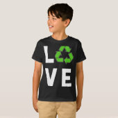 T-shirt Amour du recyclage (Devant entier)