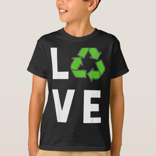 T-shirt Amour du recyclage (Devant)