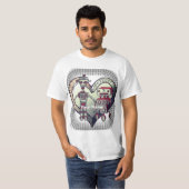 T-shirt amour du robot scifi (Devant entier)