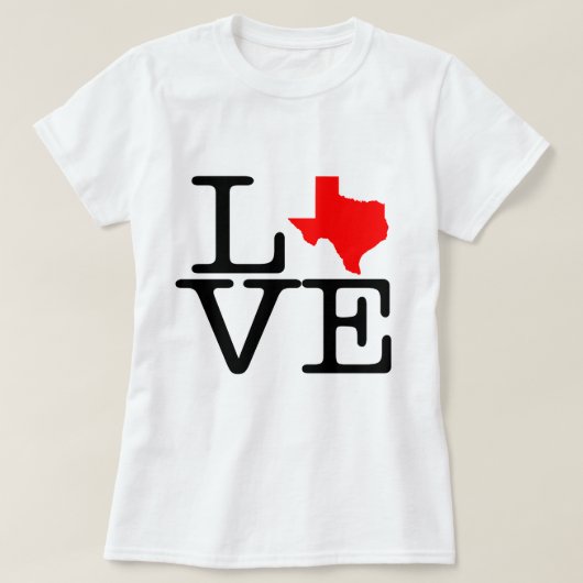 T-shirt Amour du Texas (Design devant)