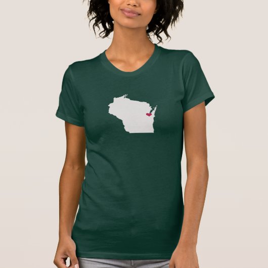 T-shirt Amour du Wisconsin (Devant)