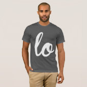 T-SHIRT AMOUR ÉCRIVANT À GAUCHE - BLANC - .PNG (Devant entier)
