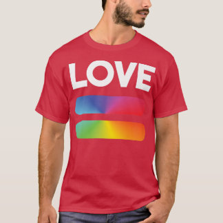 T-shirt Amour Égalité Arc-en-ciel Mois de sensibilisation 
