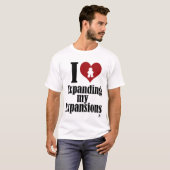 T-shirt Amour Élargir mes expansions Gamer Slogan (Devant entier)