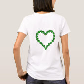 T-shirt Amour - Emerald Green Gemstone Letters (Dos)