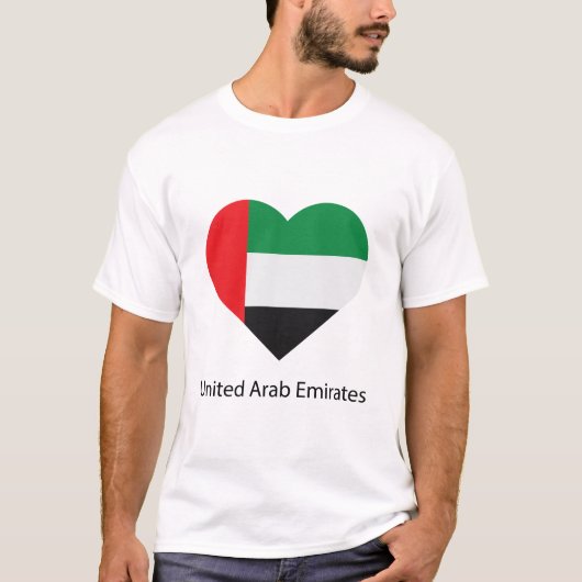 T-shirt Amour Émirats Arabes Unis (Devant)