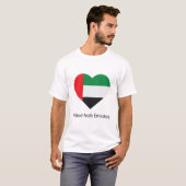 T-shirt Amour Émirats Arabes Unis (Devant entier)