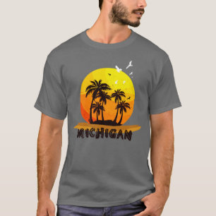 T-shirt Amour et bonheur du Michigan