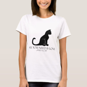 T-shirt Amour Et Chat