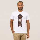T-shirt Amour et Dachshund (Devant entier)