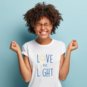 T-shirt Amour et Lumière Hannukah
