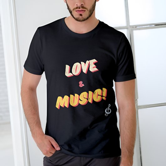 T-shirt Amour et musique personnalisés ! 🎼 Tee
