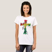 T-SHIRT AMOUR ET PEACE-CROSS (Devant entier)