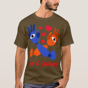 T-shirt Amour et soutien pour les personnes handicapées De