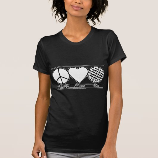T-shirt Amour et tarte de paix (Devant)