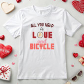 T-shirt Amour et vélo