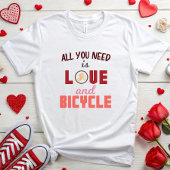 T-shirt Amour et vélo