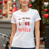 T-shirt Amour et vélo