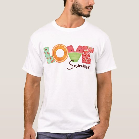 T-shirt Amour été (Devant)