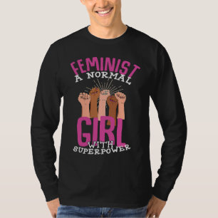 T-shirt Amour féministe Fierté Égalité Sororité