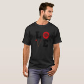 T-shirt Amour Firefighter Cute Fireman Support (Devant entier)