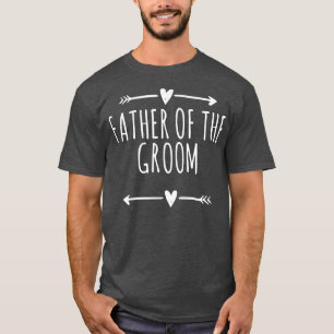 T-shirt Amour Flèches Coeurs Drôle Père De La Pièce