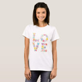 T-shirt Amour floral (Devant entier)