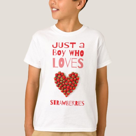 T-shirt Amour fraise (Devant)
