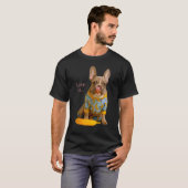 T-shirt Amour French Bulldog Frenchie Maman Papa Chien Chi (Devant entier)