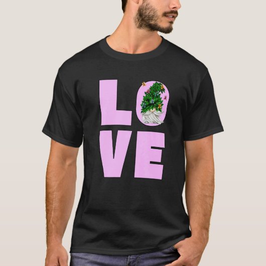 T-shirt Amour Gardening Bush Gnome Pour Les Femmes Mignonn (Devant)