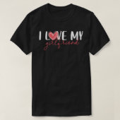 T-shirt Amour Girlfriend, Gift Joke Anniversaire Valentine (Design devant)