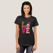 T-shirt Amour Gnome Valentines Jour Buffalo Rouge Plaid Le (Devant entier)