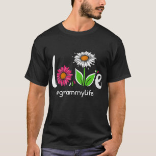 T-shirt Amour Grammy Vie Florale Grand-mère mignonne C