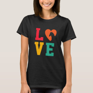T-shirt Amour Graphique Amoureux Cheval Cavalier Équestre