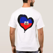 T-shirt amour Haïti de coeur (Dos)