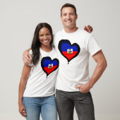 T-shirt amour Haïti de coeur (Unisexe)
