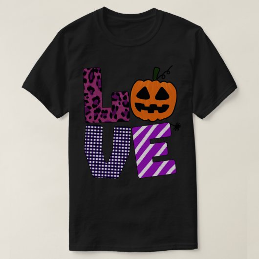 T-shirt amour halloween (Design devant)