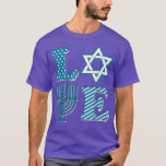 T-shirt Amour Hanoukka Menorah Pajama Chanukah Match de fa<br><div class="desc">Amour Hanoukka Menorah Pajama Chanukah Famille Matching Cadeau.</div>