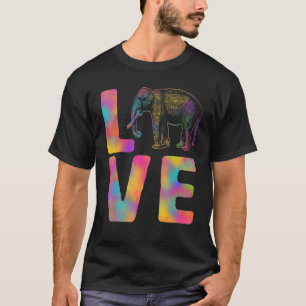 T-shirt Amour Happy Holi Colorful Elephant Inde Danse Derr